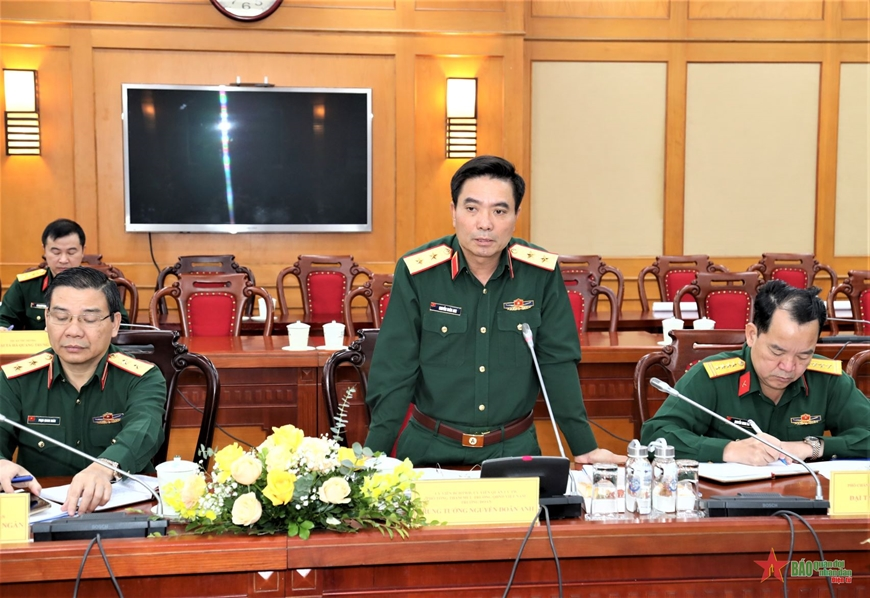 Trung tướng Nguyễn Doãn Anh kiểm tra công tác quốc phòng tại Bộ Khoa học và Công nghệ